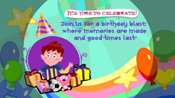 Happy Birthday invitation card _BOY1